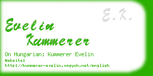 evelin kummerer business card